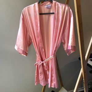 Pink Silk Bridesmaid Robe